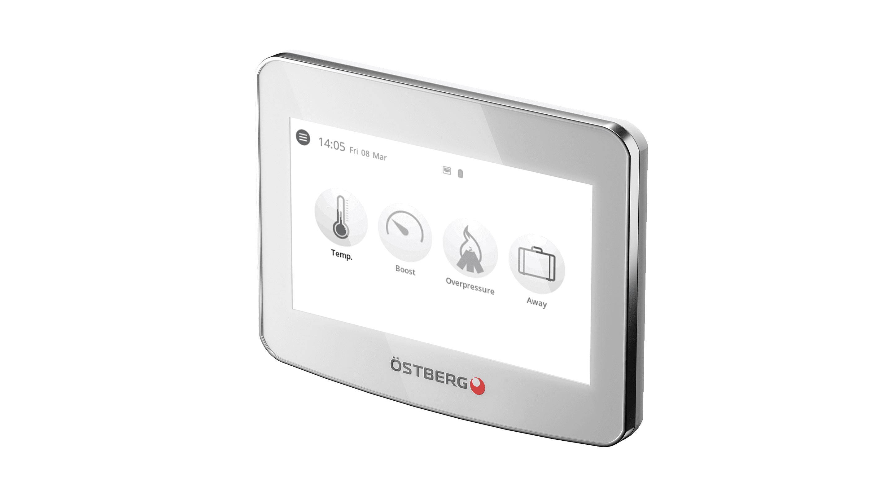 IQC Touch display inkl antenn, Styrning HERU FTX-aggregat
