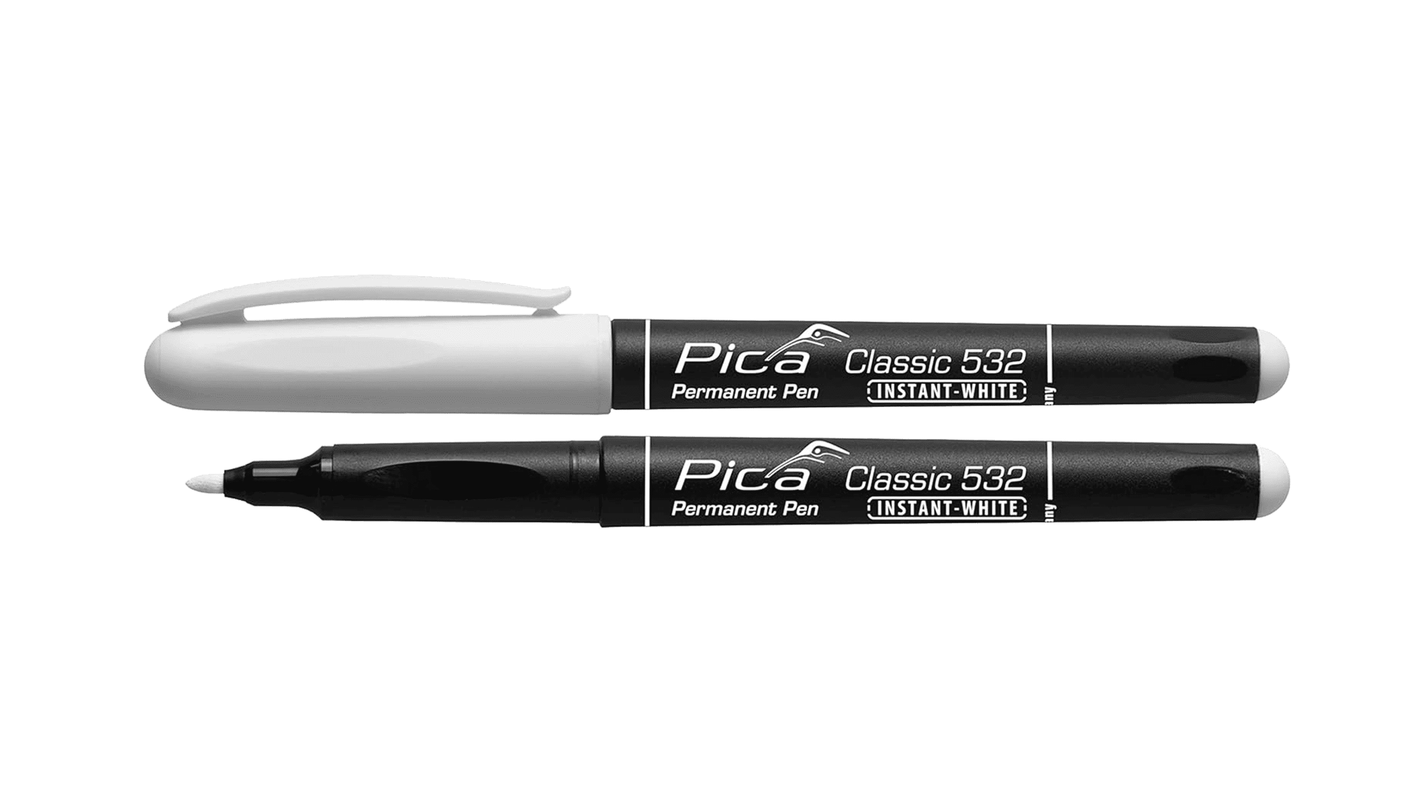 Pica - Märkpenna Vit Pica Classic 532 rund spets 1-2 mm