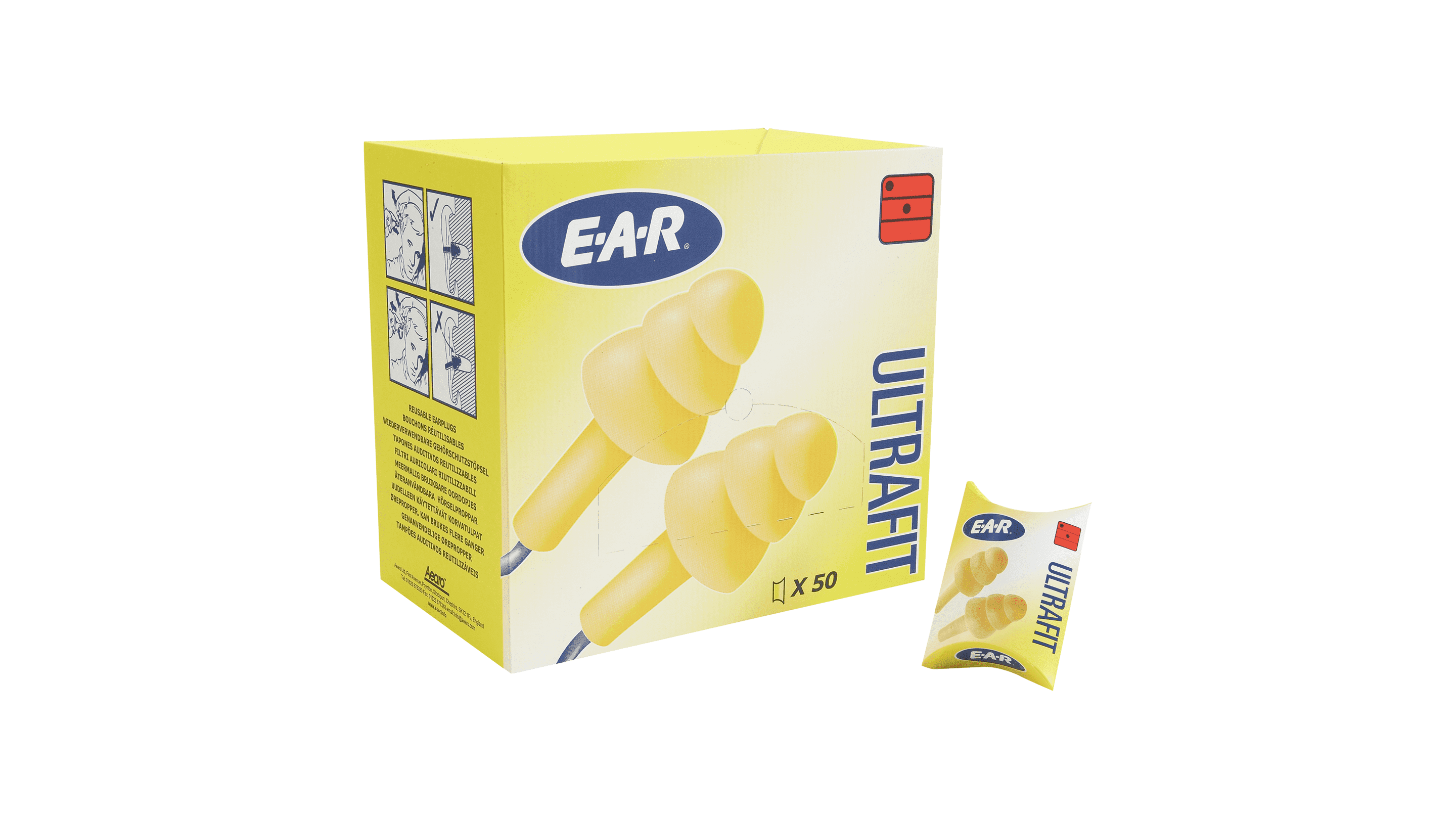 3M Ear Ultrafit, Hörselpropp med snöre