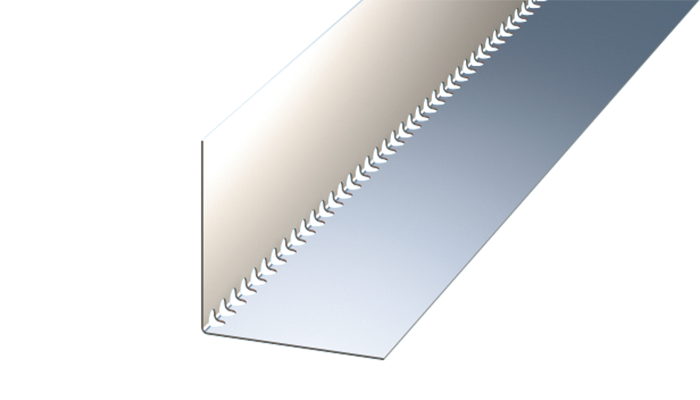 LPP - L-profil, mittperforerad
